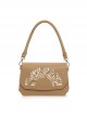Solid Color New Chinese Han Element Lily Fan-Shaped Hollow Carved Classic Lolita Hand Shoulder Bag