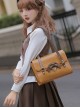 College Style Elegant Uniform Bowknot Exquisite Small Square Bag School Lolita Portable Shoulder Bag