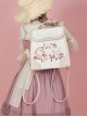 Anime Kitten Print Cute Student Large Capacity Three-Dimensional Cat Claw Print School Lolita Hand Bag Backpack