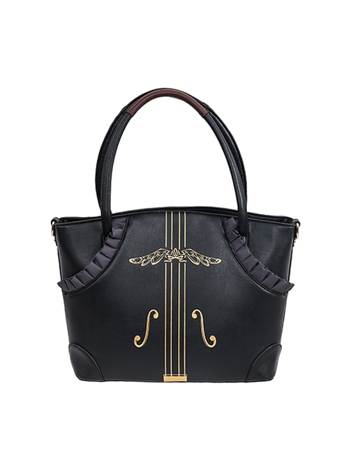 Solid Color Printing Elegant Versatile Large Capacity Classic Lolita Portable Shoulder Bag