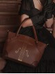 Solid Color Printing Elegant Versatile Large Capacity Classic Lolita Portable Shoulder Bag