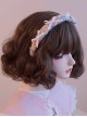 Multicolour Plush Bow-Knot Heart Decoration Classic Lolita Headband