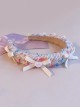 Multicolour Plush Bow-Knot Heart Decoration Classic Lolita Headband