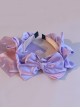 Light Purple Simple Satin Handmade Bow-Knot Sweet Lolita Headband