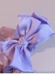 Light Purple Simple Satin Handmade Bow-Knot Sweet Lolita Headband