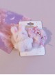 Plush Little Rabbit Plaid Bow-Knot Sweet Lolita Plush Hair Clip