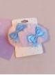 Solid Color Simple Plush Cute Bow Knot Sweet Lolita Hair Clip