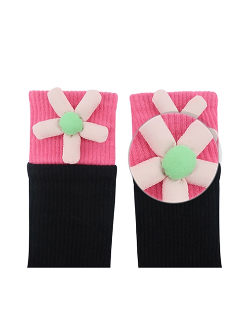 Three-Dimensional Cartoon Flowers Contrasting Color Sweet Lolita Socks