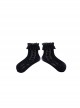 Solid Color Sweet Girl Lace Multiple Bow-Knot Gothic Lolita Socks