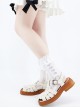 Solid Color Sweet Girl Lace Multiple Bow-Knot Gothic Lolita Socks