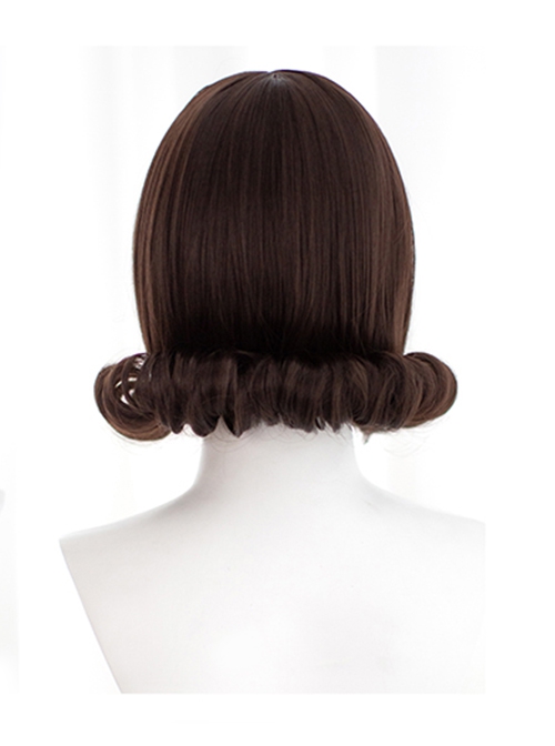 Retro American Sweetheart 30cm Outward Roll Short Curly Hair Sweet Lolita Wig