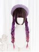 Triple Sonata Series Ji Fa Double Layer Gradient Long Straight Hair Classic Lolita Wig