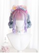 Fang Fang Series With Braid Roman Curly Sideburns Multi-Color Long Curly Hair Classic Lolita Wig