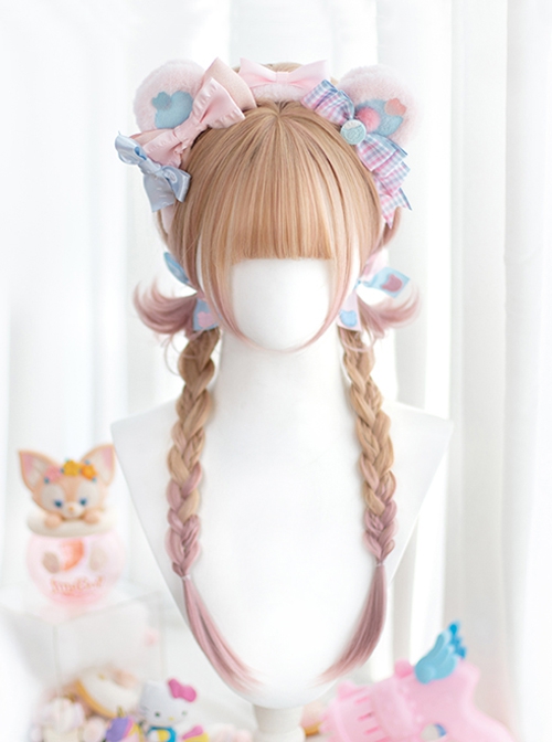 BK709 Series Eversion Jellyfish Head Gradient Short Long Hair Sweet Lolita Wig