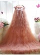 Pink Little Curly Hair Princess Super Long Long Curly Hair Classic Lolita Wig