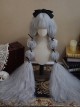 Silver Gray Qi Bangs Super Long Small Curly Hair Princess Long Curly Hair Classic Lolita Wig