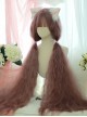 Purple Small Curly Hair 120cm Fashion Long Curly Hair Qi Bangs Classic Lolita Wig