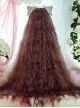 Purple Small Curly Hair 120cm Fashion Long Curly Hair Qi Bangs Classic Lolita Wig