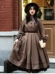 College Style Lapel Simple Elegant Embroidery Double-Breasted Suit Short Cloak School Lolita Long-Sleeved Dress Suit