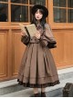 College Style Lapel Simple Elegant Embroidery Double-Breasted Suit Short Cloak School Lolita Long-Sleeved Dress Suit