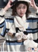 Sweet Japanese Cute Girl All-Match Plush Calf Winter Warm Sweet Lolita Scarf