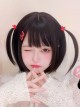 Natural Black Cute Daily Broken Bangs Short Hair Sweet Lolita Wig