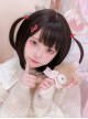 Natural Black Cute Daily Broken Bangs Short Hair Sweet Lolita Wig