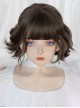 Brown Natural Lazy Fashion Wool Roll Short Curly Hair Sweet Lolita Wig