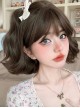 Brown Natural Lazy Fashion Wool Roll Short Curly Hair Sweet Lolita Wig