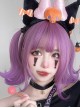 Gradient Purple Eversion Qi Bangs Cute Short Hair Sweet Lolita Wig