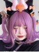 Gradient Purple Eversion Qi Bangs Cute Short Hair Sweet Lolita Wig