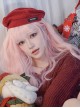 Pink Japanese Soft Girl Cute Gradient Air Bangs Wool Curly Long Curly Hair Sweet Lolita Wig