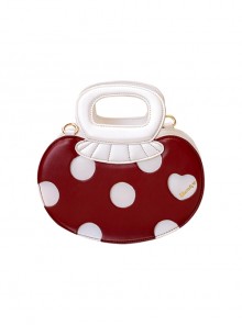 Small Mushroom Series Cartoon Red Small Mushroom Design Rustic Sweet Lolita Portable Messenger Shoulder Bag