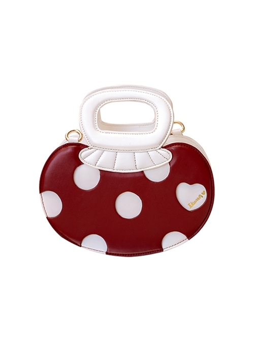 Small Mushroom Series Cartoon Red Small Mushroom Design Rustic Sweet Lolita Portable Messenger Shoulder Bag