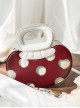 Small Mushroom Series Cartoon Red Small Mushroom Design Rustic Sweet Lolita Portable Messenger Shoulder Bag