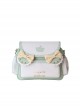 Yellow Bow-Knot Decoration Fresh Daily Print Classic Lolita Crossbody Shoulder Bag