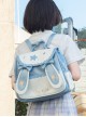 Xingyue Rabbit Series Japanese Style Cute Star Print Rabbit Ears Sweet Lolita Portable Backpack