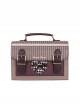 Houndstooth Love Stripe JK Uniform Exquisite Small Square Bag Classic Lolita Bag