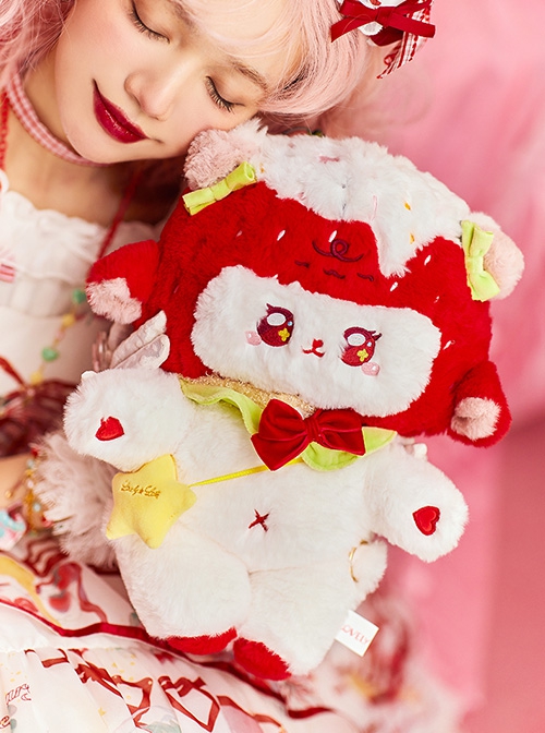 Plush Cartoon Cute Embroidered Little Sheep Bowknot Stars Sweet Lolita Shoulder Messenger Bag