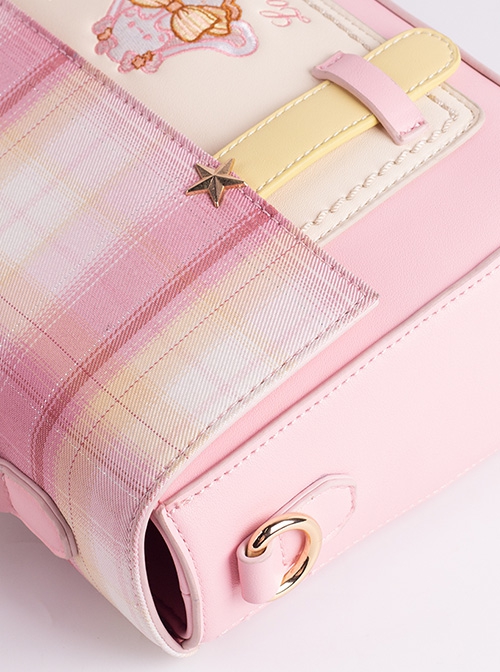 First Love Series College Style JK Lattice Embroidery School Lolita Portable Messenger Shoulder Bag
