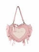 Sweetheart Candy Series Love Japanese Embroidery Soft Girl Bowknot Decoration Classic Lolita Shoulder Messenger Bag