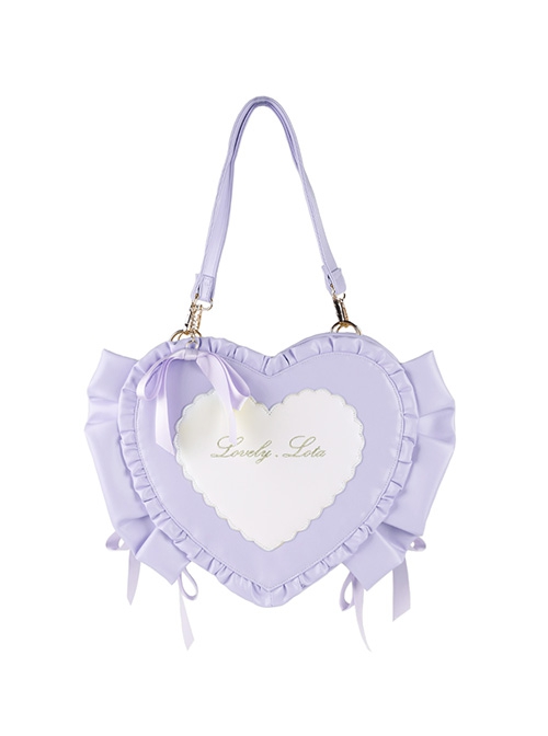 Sweetheart Candy Series Love Japanese Embroidery Soft Girl Bowknot Decoration Classic Lolita Shoulder Messenger Bag