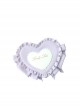 Sweetheart Candy Series Solid Color Bowknot Decorated Heart Embroidery Bag Classic Lolita Bag