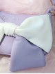 Simple Versatile Daily Two-Color Bow-Knot Design Shoulder Bag Classic Lolita Bag