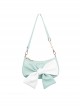 Simple Versatile Daily Two-Color Bow-Knot Design Shoulder Bag Classic Lolita Bag