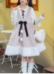 Man Snow Series Autumn Winter Rose Embossed Velvet Cute Plush Classic Lolita Sleeveless Dress