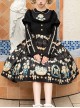 Flower Court Series Cute Sweet Doll Collar Puff Sleeve Floral Print Winter Classic Lolita Long-Sleeved Dress