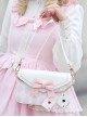 Sweet Lovely Rhombus Print Embroidery Bowknot Metal Chain Playing Card Pendant Classic Lolita Shoulder Crossbody Small Square Bag