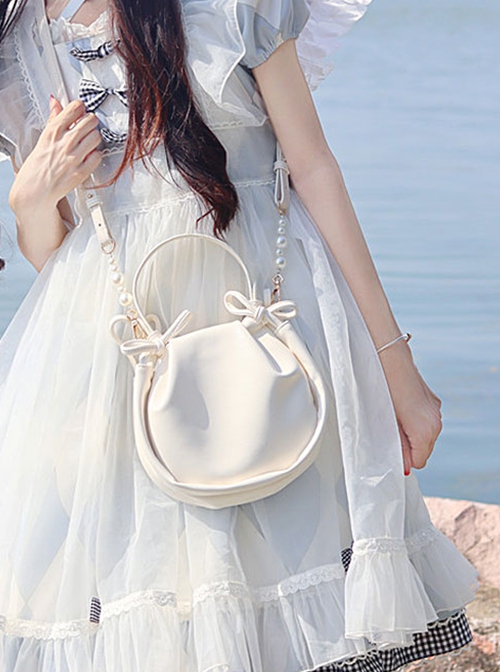 Small Ruannuo Series Simple Cloud Bag Casual Versatile Classic Lolita Portable Shoulder Messenger Bag