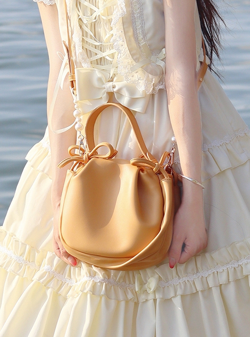 Small Ruannuo Series Simple Cloud Bag Casual Versatile Classic Lolita Portable Shoulder Messenger Bag